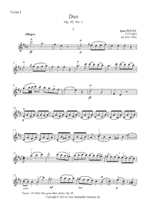 Pleyel : Duo Op. 48, No. 1 (I)