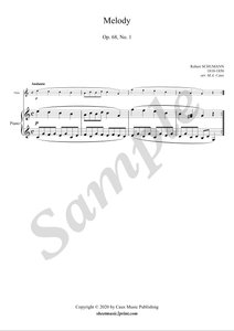 Schumann : Melody op. 68 no. 1 - Flute
