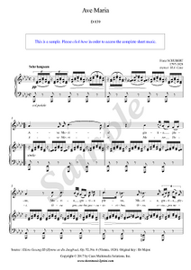 Schubert : Ave Maria - A flat Major