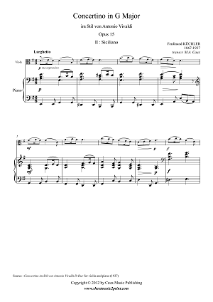 Kuchler : Concertino Op. 15 (2/3) - Viola