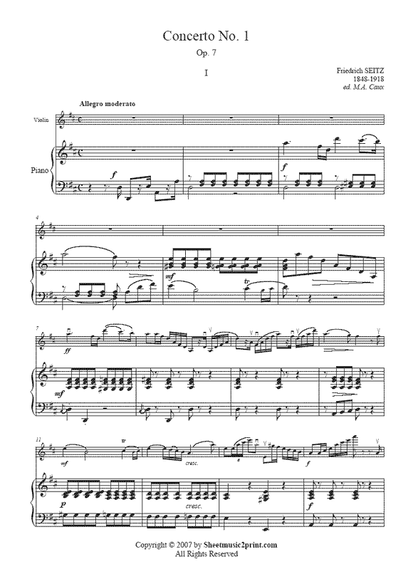 Seitz : Concerto Op. 7