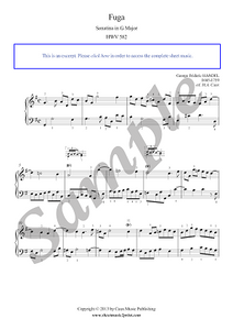 Handel : Fuga Sonatina HWV 582