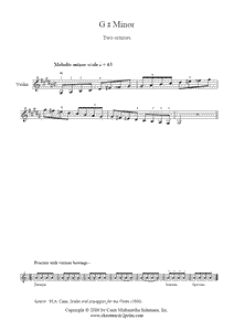 G# minor Scales & Arpeggio - Violin
