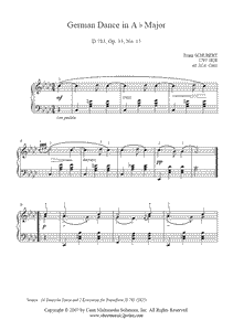 Schubert : German Dance D 783, No. 15