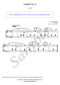 Schubert : Ländler No. 4, Op. 18, D 145