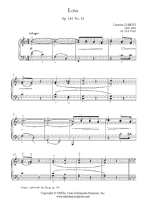 Gurlitt : Loss, Op. 140, No. 16