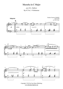 Chopin : Mazurka Op. 67, No. 3