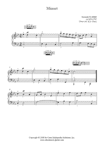 Clarke : Minuet in C minor