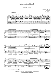 Gurlitt : Murmuring Brook, Op. 140, No. 5