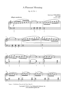 Streabbog : Pleasant Morning, Op. 63, No. 1