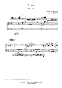 Bach : Prelude BWV 931