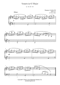 Scarlatti : Sonata K 431, L 83
