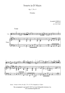 Corelli : Sonata Op. 5, No. 9 - Viola