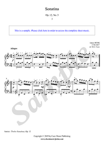 Hook : Sonatina in F Major, Op. 12, No. 3 (I : Allegro)