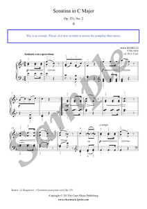 Diabelli : Sonatina Op. 151, No. 2 (2/3)