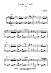 Spindler : Sonatina Op. 157, No. 1