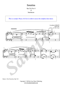 Gurlitt : Sonatina Op. 214, No. 4 (2/3 : Andantino)