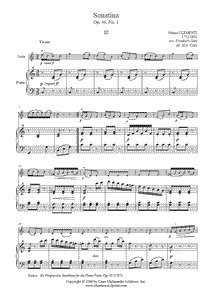 Clementi : Sonatina Op. 36, No. 1 (III) - Violin