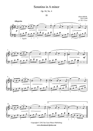 Biehl : Sonatina Op. 94, No. 4 (3/3)