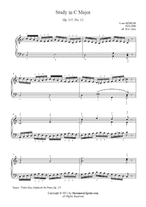 Köhler : Study Op. 157, No. 12