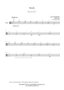 Schroder : Study Op. 31, No. 2 - Viola