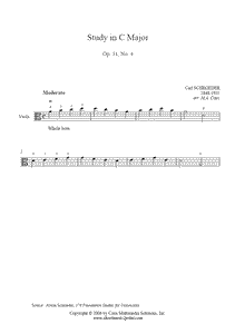 Schroder : Study Op. 31, No. 4 - Viola