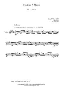 Wohlfahrt : Study Op. 45, No. 10