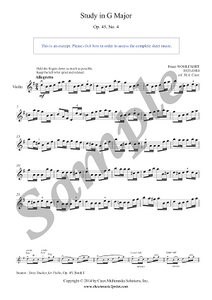 Wohlfahrt : Study Op. 45, No. 4