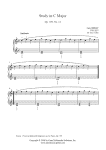 Czerny : Study Op. 599, No. 11