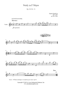 Dancla : Study Op. 84, No. 31