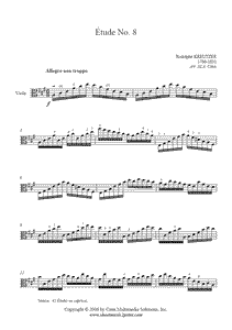 Kreutzer : Study No. 8 - Viola