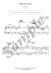 Handel : Suite HWV 432 (5/6 : Gigue)