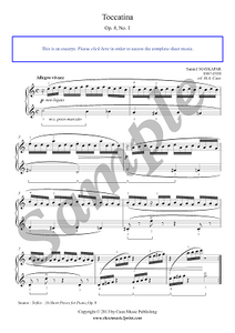 Maykapar : Toccatina Op. 8, No. 1