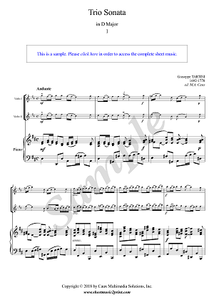 Tartini : Trio Sonata in D Major (1/3)
