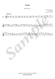 Dancla : Study op. 84, no. 1 for flute
