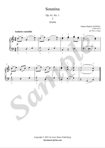 Vanhal Sonatina op. 41, no. 1