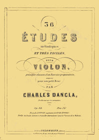 Dancla : 36 Études mélodiques et très faciles, op. 84 style=