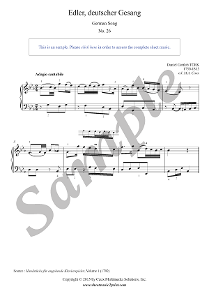 German Song, Volume 1, No. 26