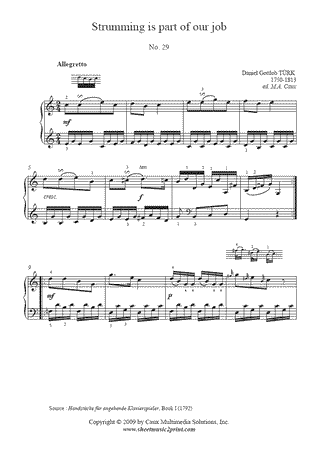 Strumming is part of our job, Book I, No. 29