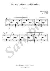 Schumann : Landern Menschen, op. 15, no. 1