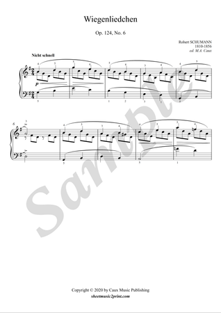 Wiegenliedchen, op. 124, no. 6