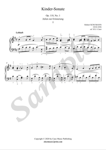 Schumann : Sonata op. 118, no. 1 (1/4)