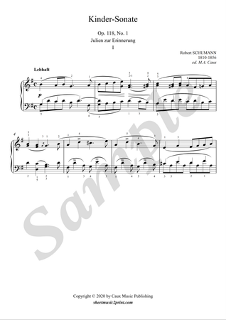 Kinder-Sonate in G dur, op. 118, no. 1 (1/4 : Lebhaft)