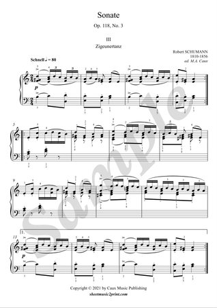 Sonate op. 118, no. 3 (3/4 : Zigeunertanz)