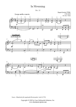 In Mourning, Book I, No. 33