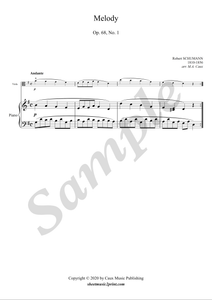 Schumann : Melody op. 68 no. 1 - Viola