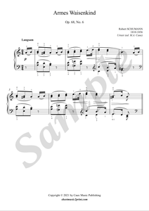 Schumann : Armes Waisenkind, op. 68, no. 6