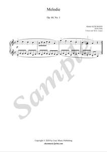 Schumann : Melodie, op. 68, no. 1