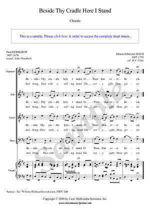 Beside Thy Cradle Here I Stand, BWV 248, No. 59