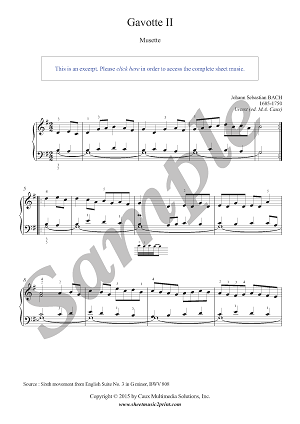 English Suite No. 3, BWV 808 (6/7)